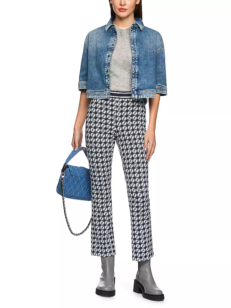 MARC CAIN | Pantalon de tailleur | Bleu foncé
