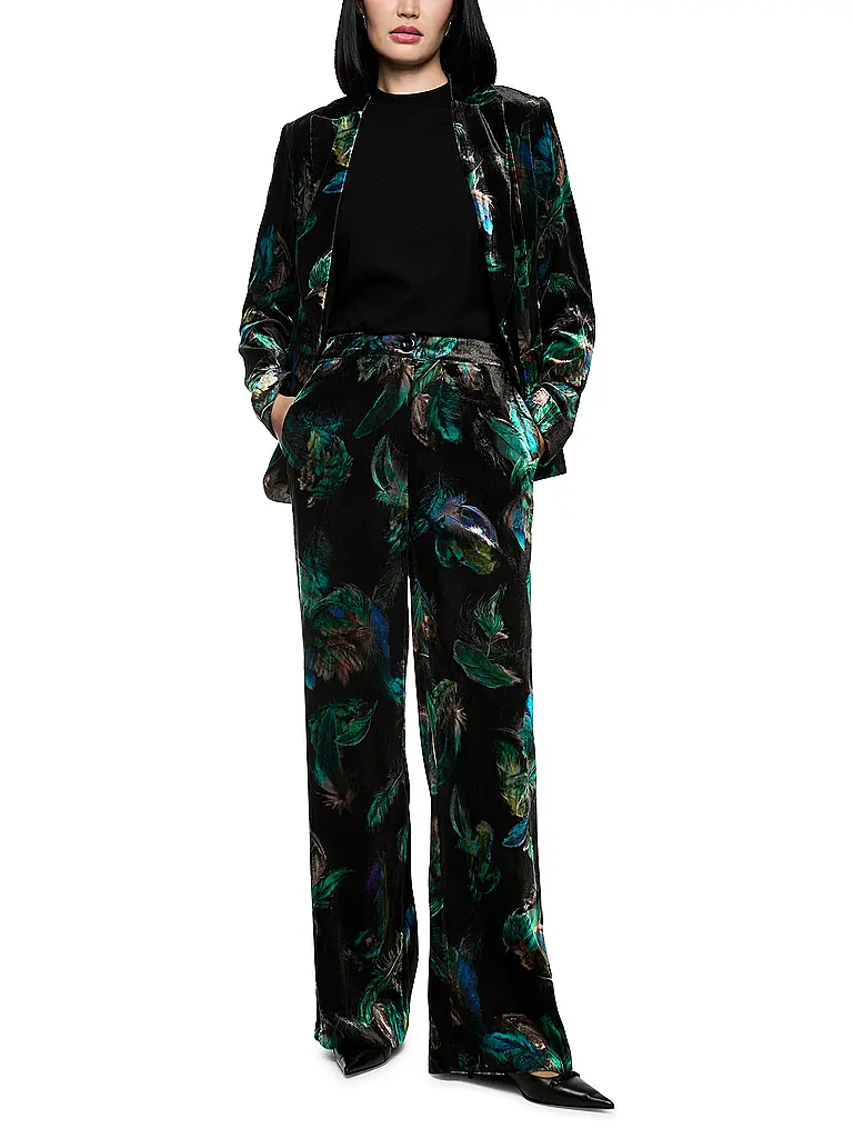 MARC CAIN | Pantalon de tailleur | Vert foncé