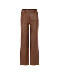 MARC CAIN | Pantalon en cuir WARRI | Marron