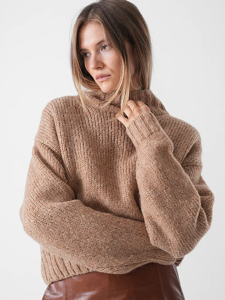 MARC CAIN | Pull à col roulé | beige