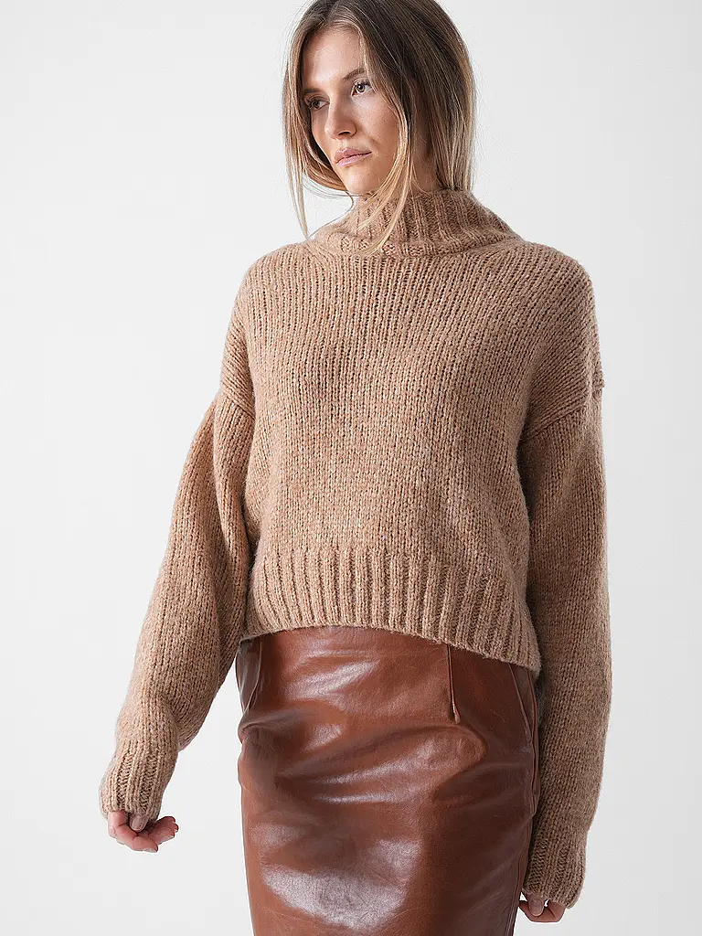 MARC CAIN | Pull à col roulé | beige