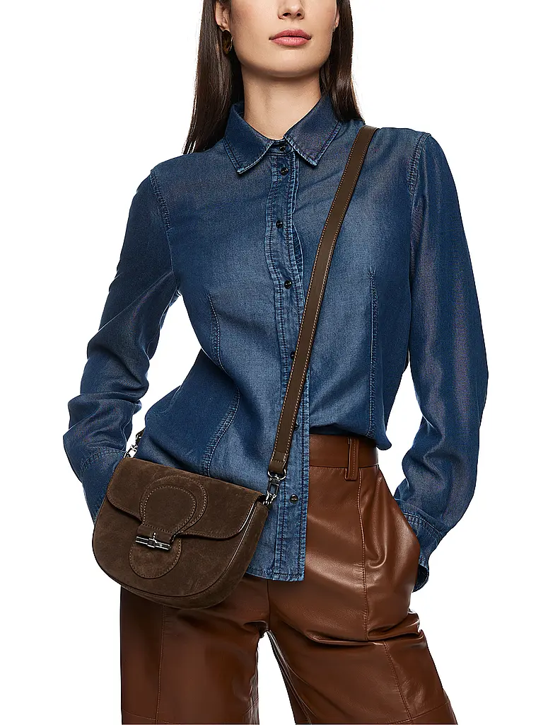 MARC CAIN | Sac en cuir - Sac bandoulière | Marron