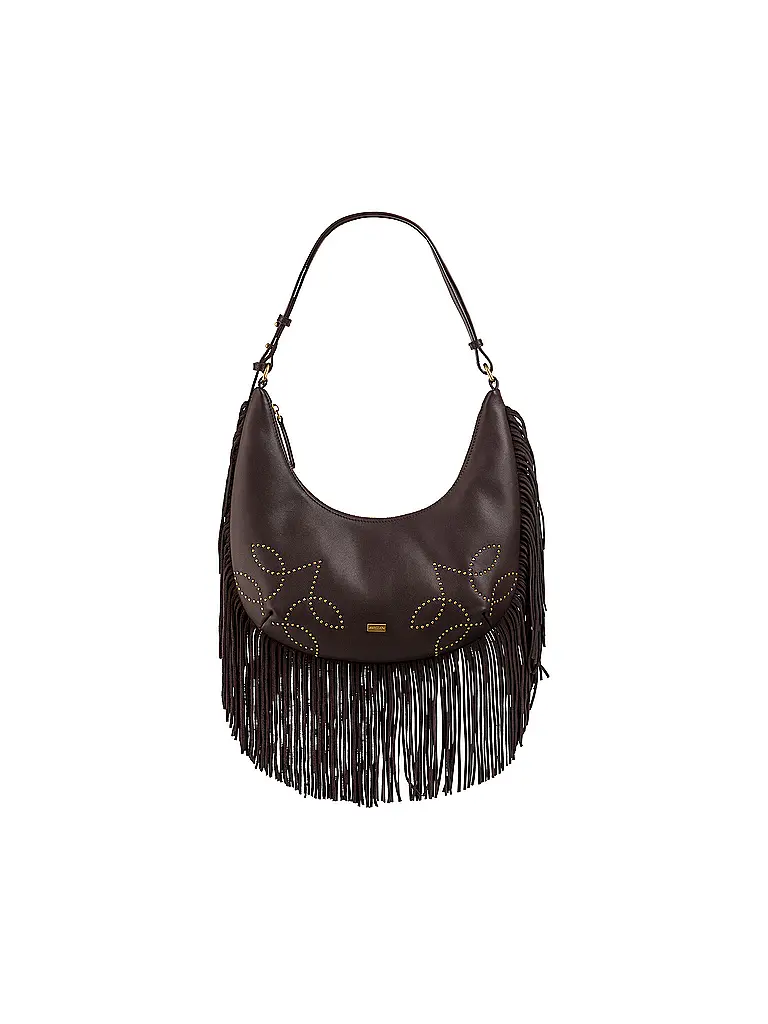 MARC CAIN | Sac en cuir - Sac Hobo | Marron