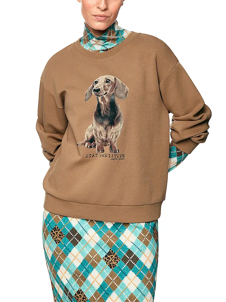 MARC CAIN | Sweat-shirt | hellbraun