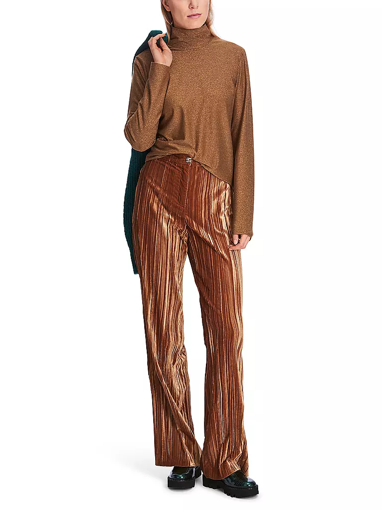 MARC CAIN | T-shirt à col roulé | Marron