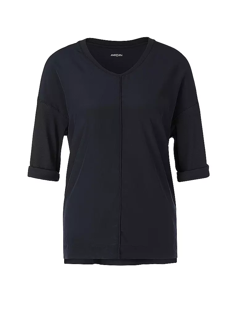 MARC CAIN | T-shirt blouse | Bleu foncé