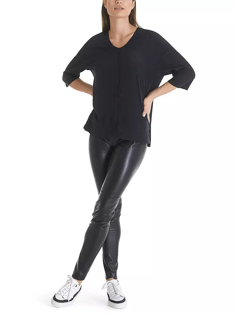 MARC CAIN | T-shirt blouse | Bleu foncé