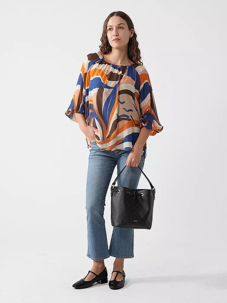 MARC CAIN | T-shirt blouse | Bleu foncé