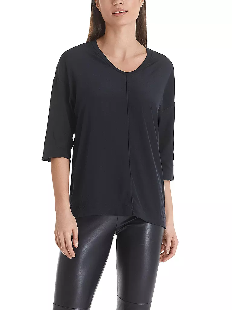 MARC CAIN | T-shirt blouse | Bleu foncé
