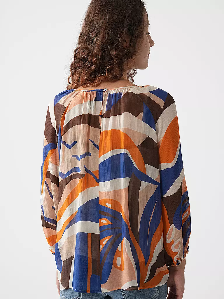 MARC CAIN | T-shirt blouse | Bleu foncé