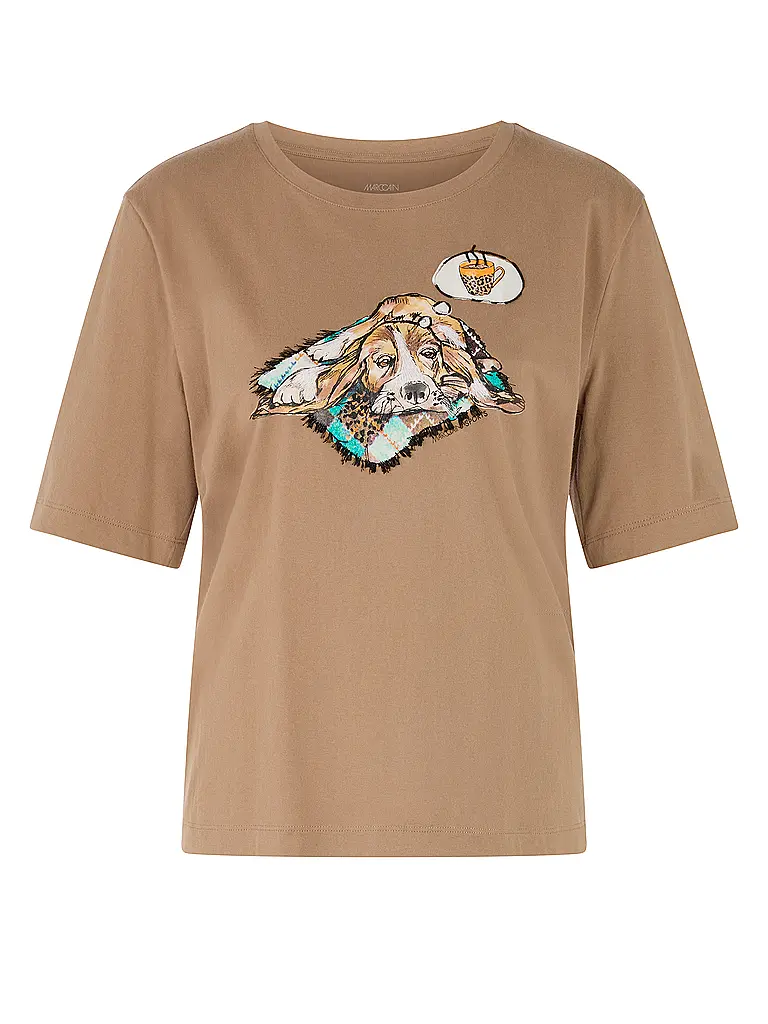 MARC CAIN | T-shirt | Marron clair