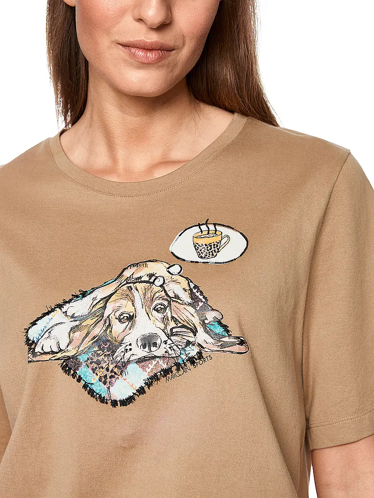 MARC CAIN | T-shirt | Marron clair