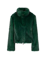 MARC CAIN | Veste aspect fourrure | Vert foncé