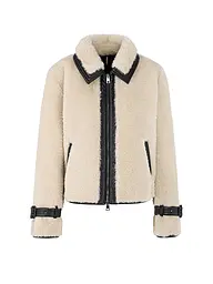 MARC CAIN | Veste aspect fourrure | Crème