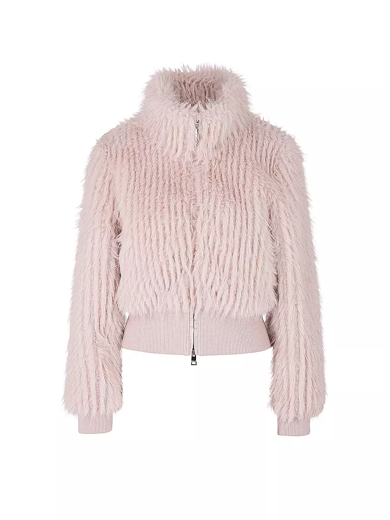 MARC CAIN | Veste aspect fourrure | Gris clair