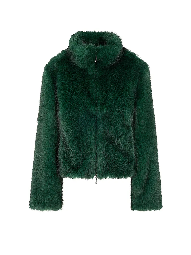 MARC CAIN | Veste aspect fourrure | dunkelgrün