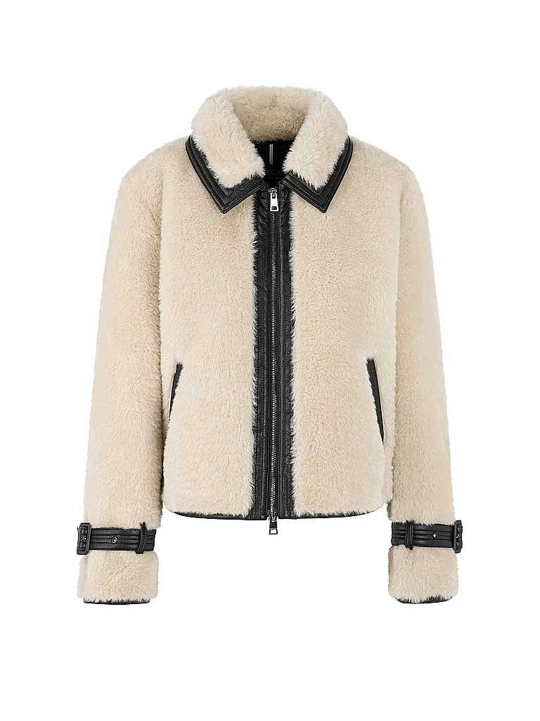 MARC CAIN | Veste aspect fourrure | creme
