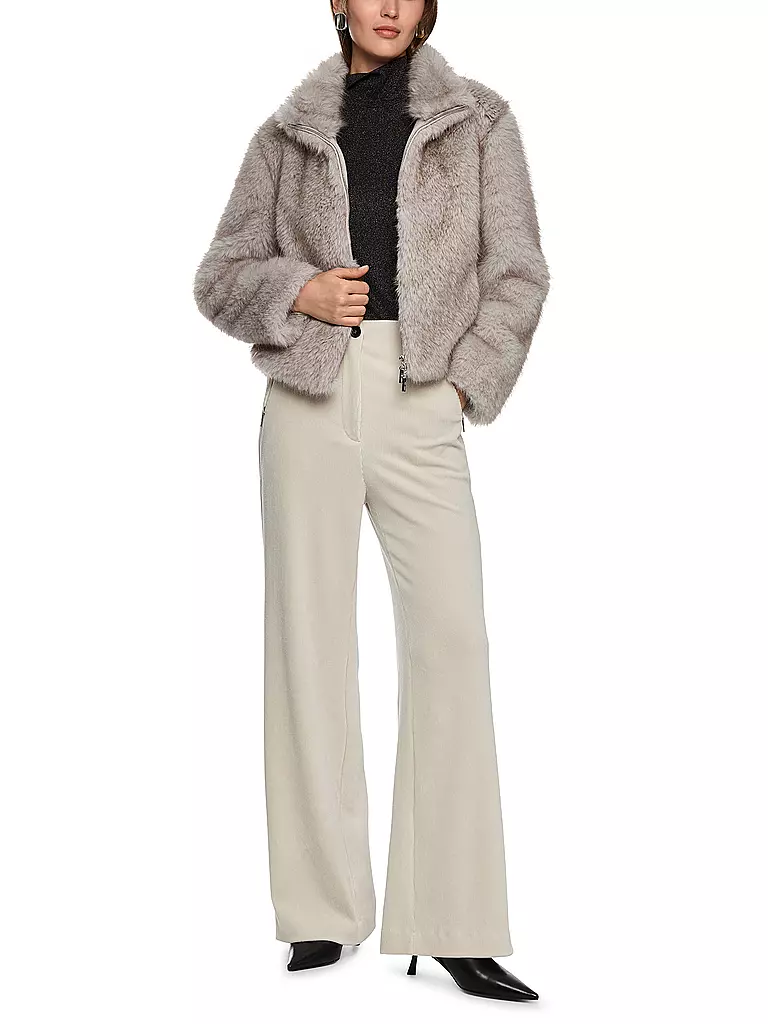 MARC CAIN | Veste aspect fourrure | hellgrau