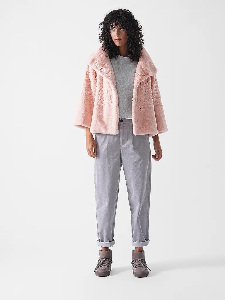 MARC CAIN | Veste aspect fourrure | rosa