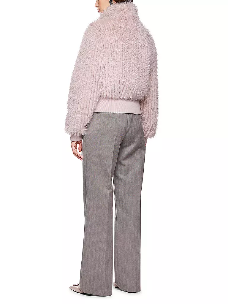MARC CAIN | Veste aspect fourrure | Gris clair