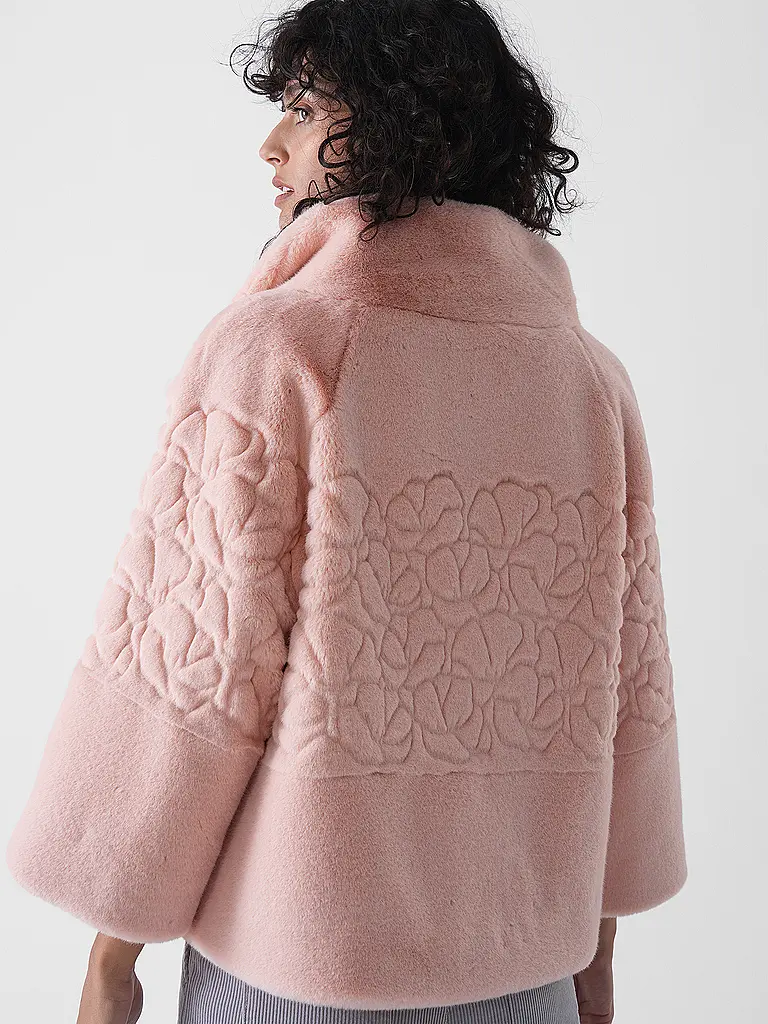 MARC CAIN | Veste aspect fourrure | rosa