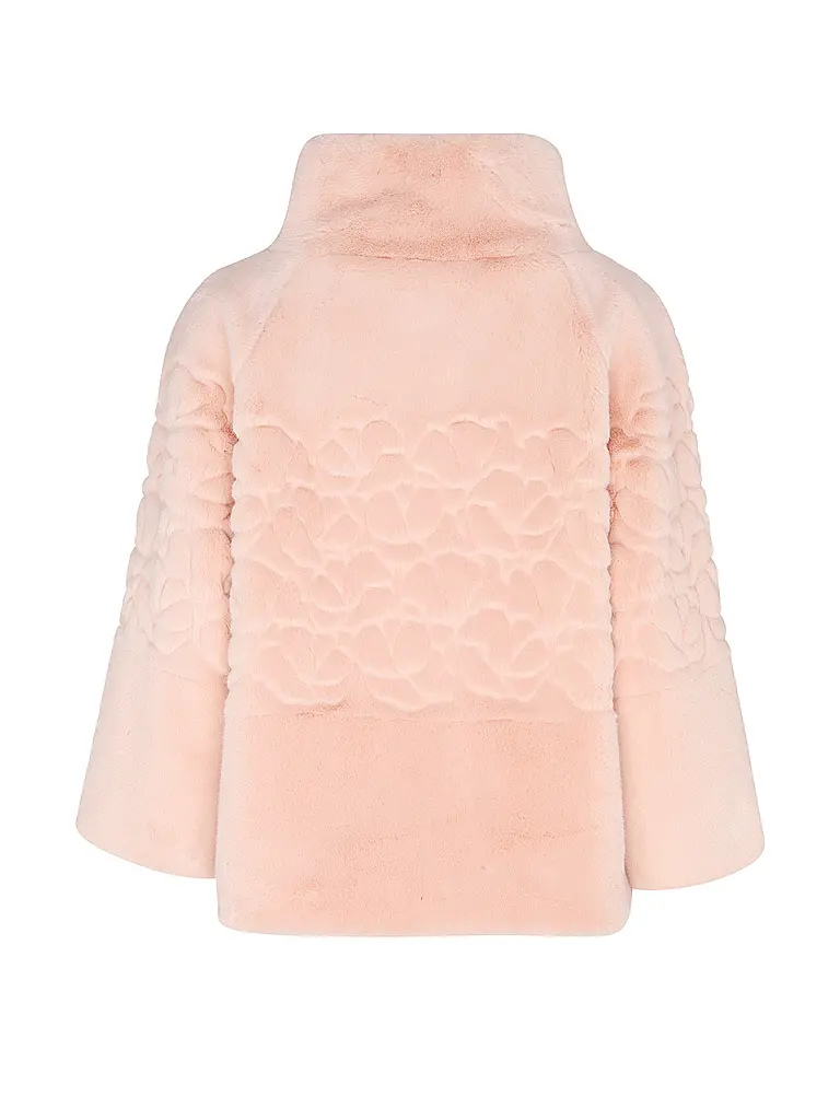 MARC CAIN | Veste aspect fourrure | rosa