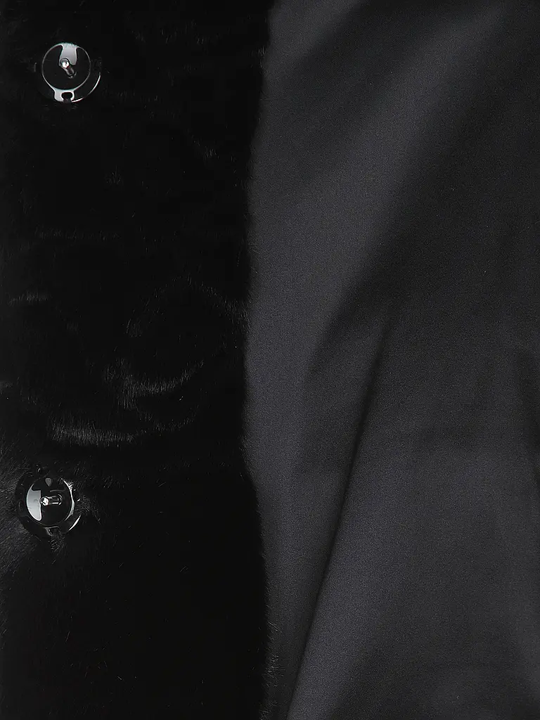 MARC CAIN | Veste aspect fourrure | schwarz