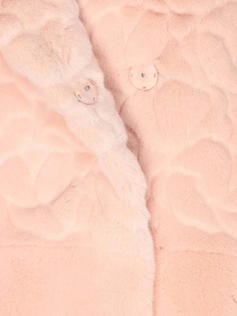 MARC CAIN | Veste aspect fourrure | rosa