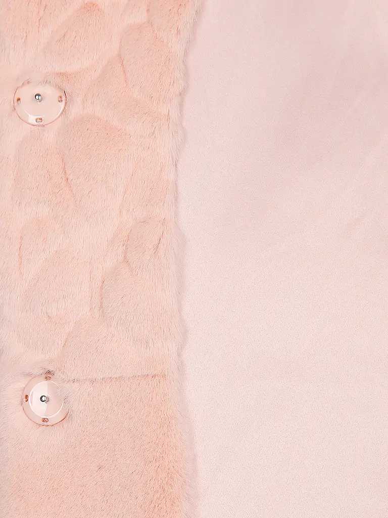 MARC CAIN | Veste aspect fourrure | rosa