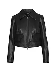 MARC CAIN | Veste en cuir | Noir