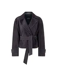 MARC CAIN | Veste en cuir | Bleu foncé