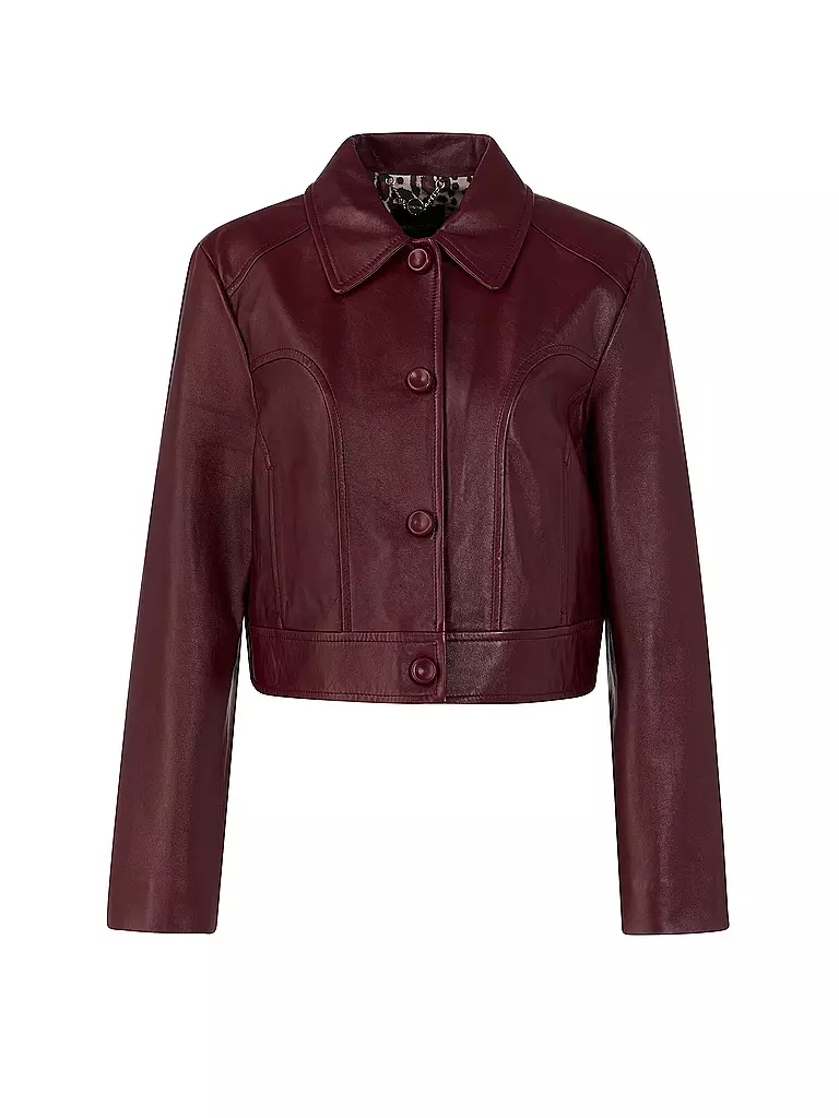 MARC CAIN | Veste en cuir | Marron