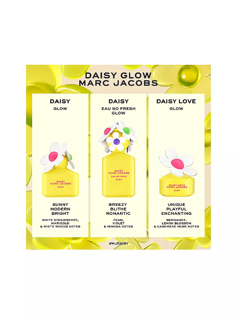 MARC JACOBS | Daisy Glow Édition Limitée Eau de Toilette pour Femme 50ml |