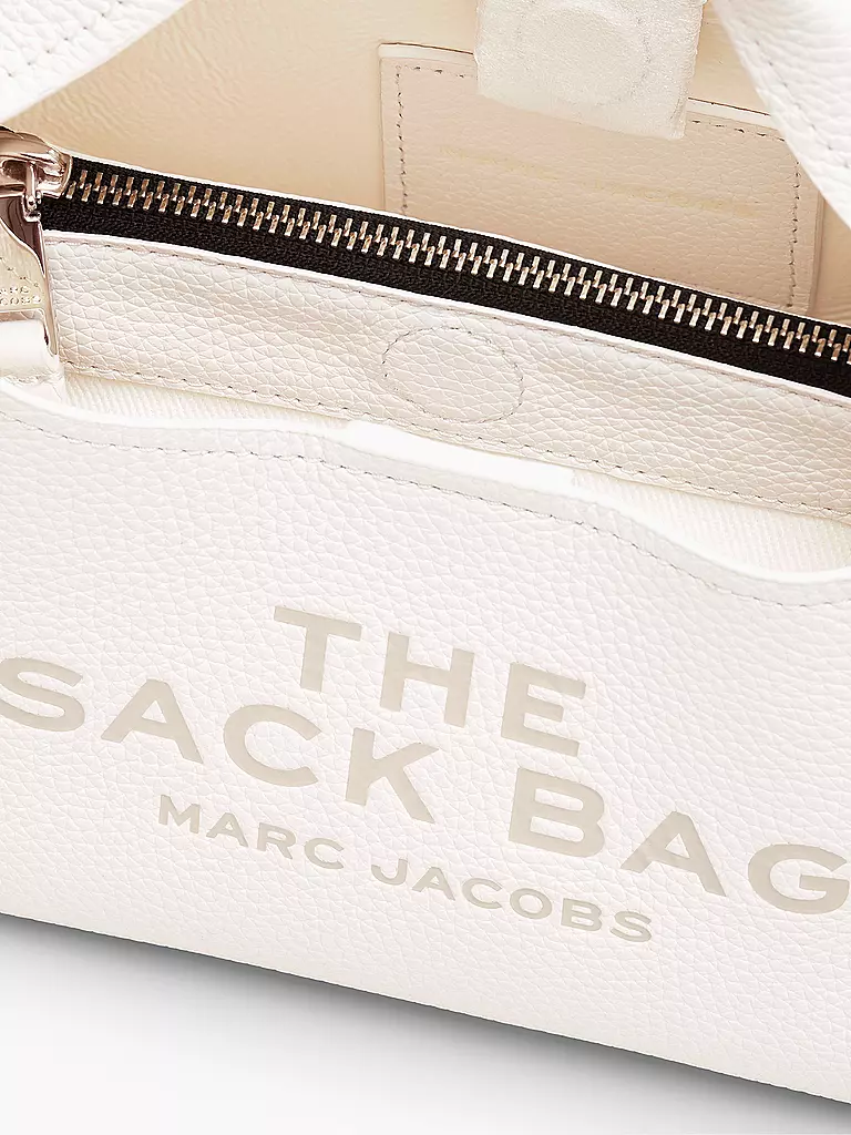 MARC JACOBS | Ledertasche - Henkeltasche THE MINI SACK  | Blanc