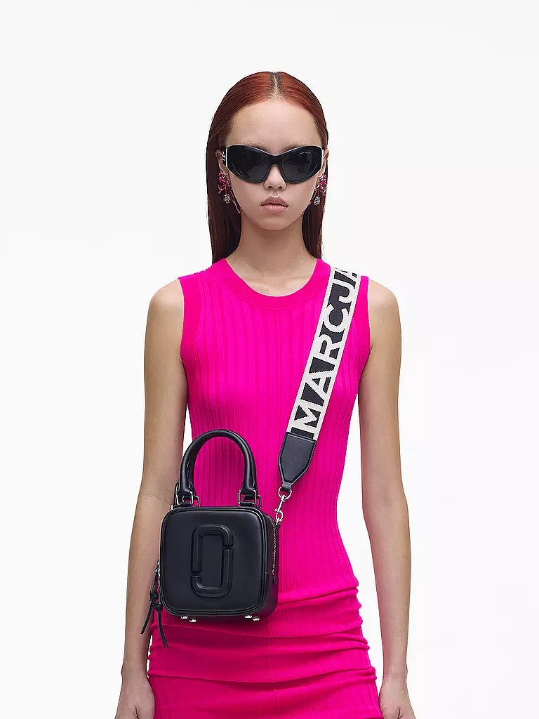 MARC JACOBS | Ledertasche - Mini Bag THE CUBE  | Noir