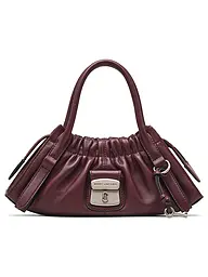 MARC JACOBS | Ledertasche - Mini Bag THE SMALL SATCHEL | Rouge foncé