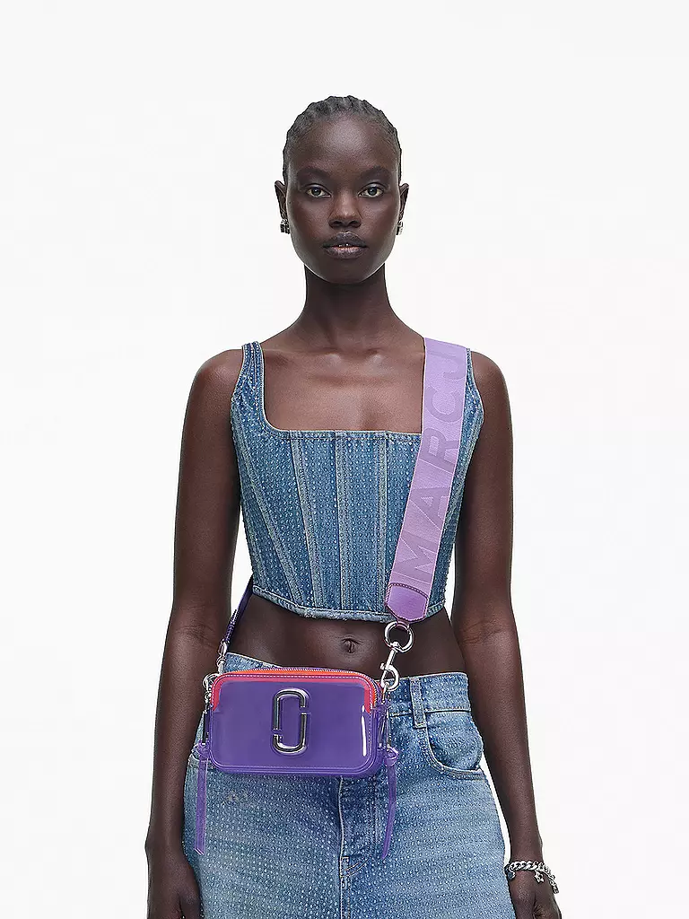 MARC JACOBS | Ledertasche - Mini Bag THE SNAPSHOT  | Lilas