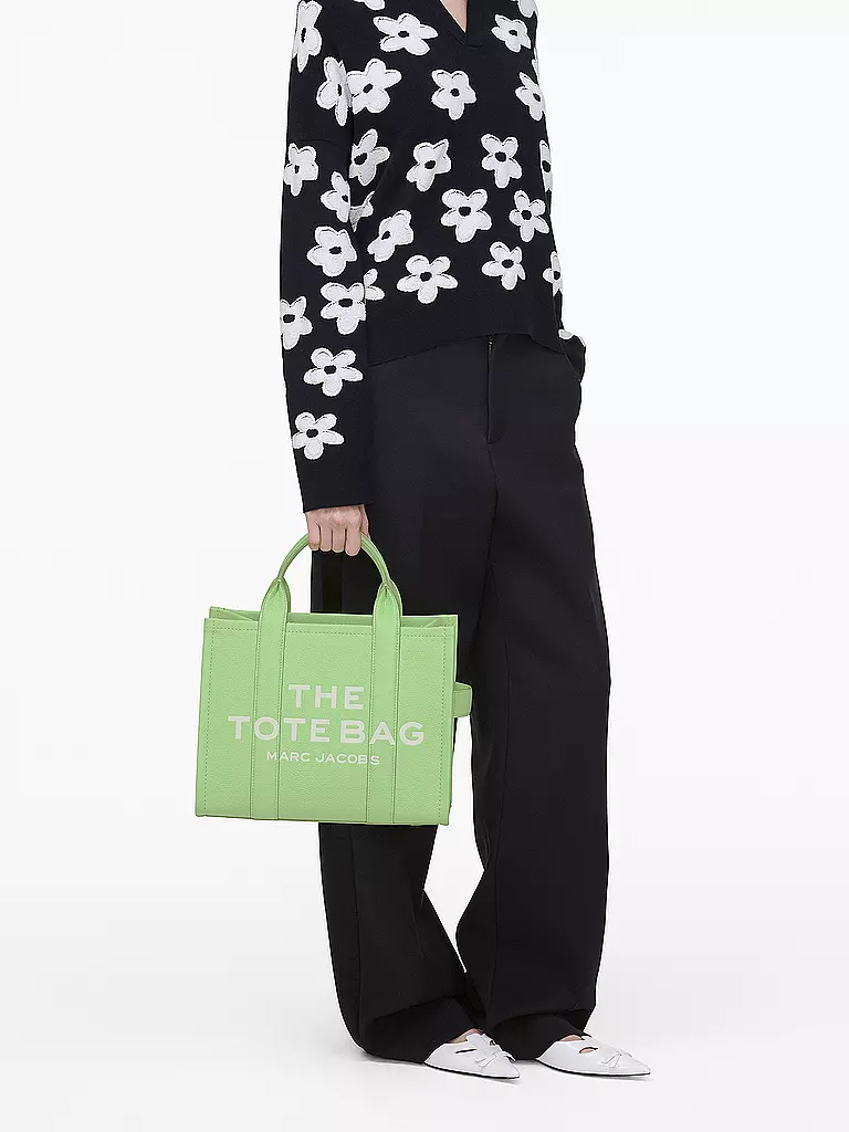 MARC JACOBS | Ledertasche - Tote Bag THE MEDIUM TOTE LEATHER | grün