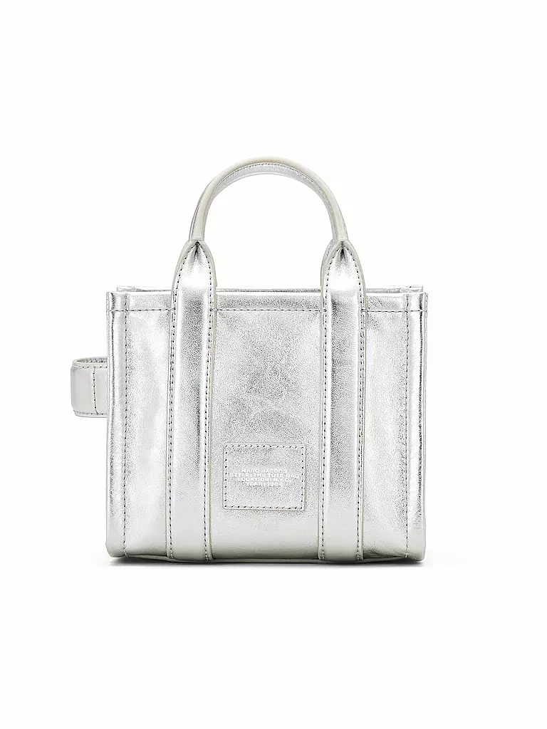 MARC JACOBS | Ledertasche - Tote Bag THE MINI TOTE | Argent
