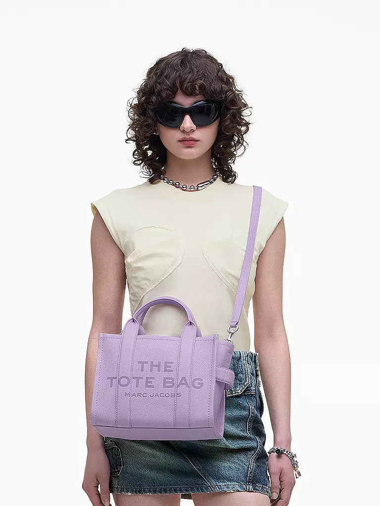 MARC JACOBS | Ledertasche - Tote Bag THE SMALL TOTE LEATHER | Lilas