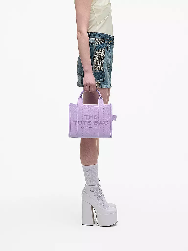 MARC JACOBS | Ledertasche - Tote Bag THE SMALL TOTE LEATHER | Lilas