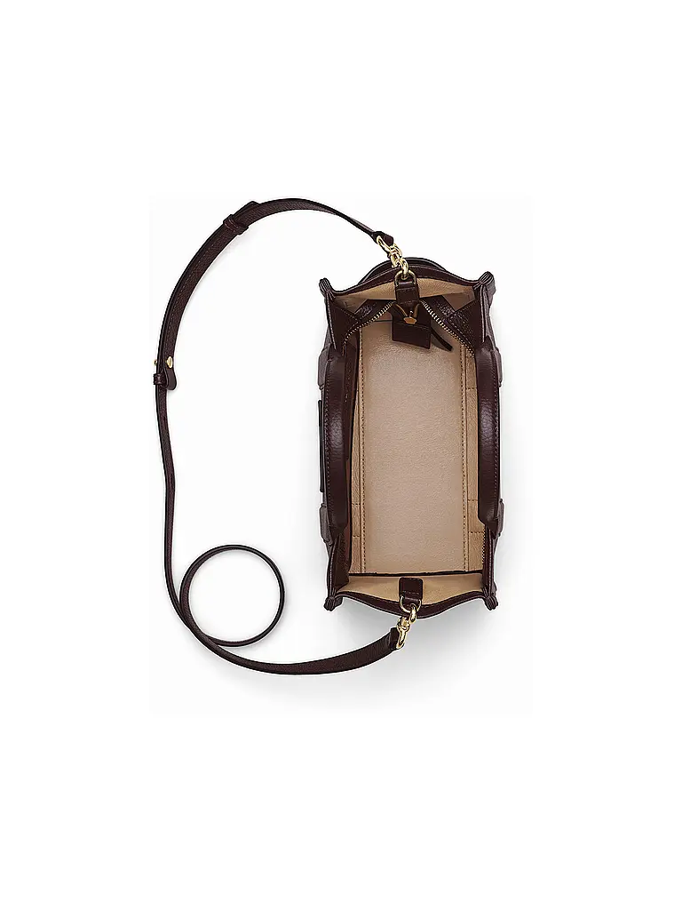MARC JACOBS | Ledertasche - Tote Bag THE SMALL TOTE LEATHER | braun