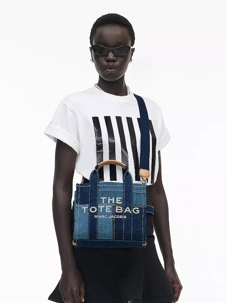 MARC JACOBS | Sac - Cabas THE SMALL TOTE CANVAS | Bleu
