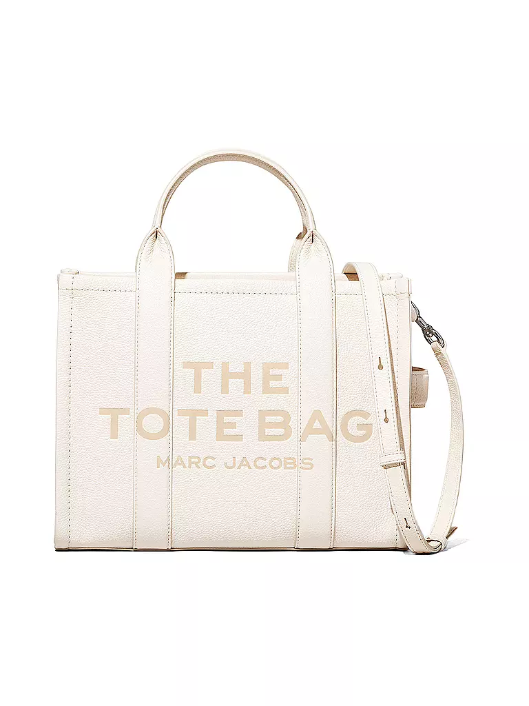 MARC JACOBS | Sac en cuir - Cabas THE MEDIUM TOTE LEATHER | weiss