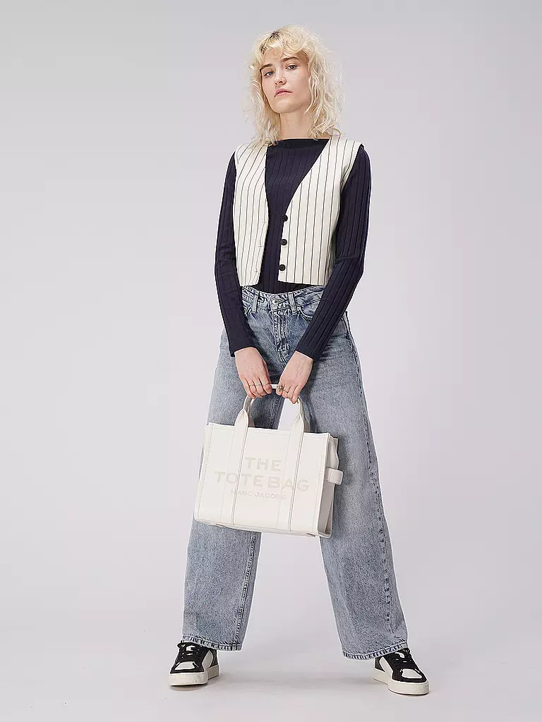 MARC JACOBS | Sac en cuir - Cabas THE MEDIUM TOTE LEATHER | weiss