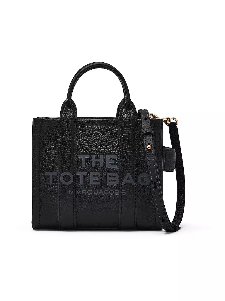 MARC JACOBS | Sac en cuir - Cabas THE MINI TOTE | schwarz