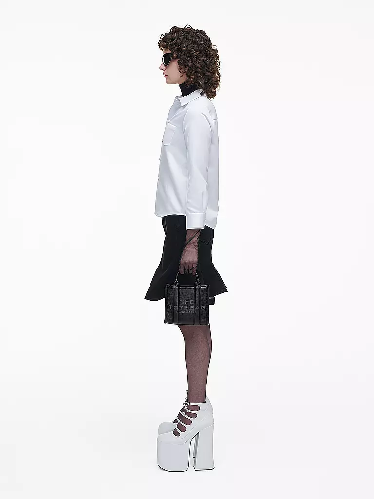 MARC JACOBS | Sac en cuir - Cabas THE MINI TOTE | schwarz