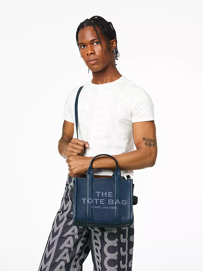 MARC JACOBS | Sac en cuir - Cabas THE SMALL TOTE LEATHER | blau