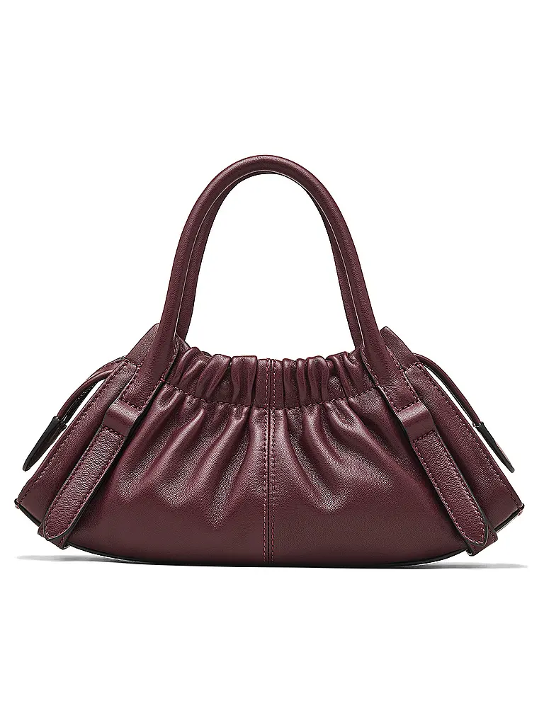 MARC JACOBS | Sac en cuir - Mini sac THE SMALL SATCHEL | Rouge foncé