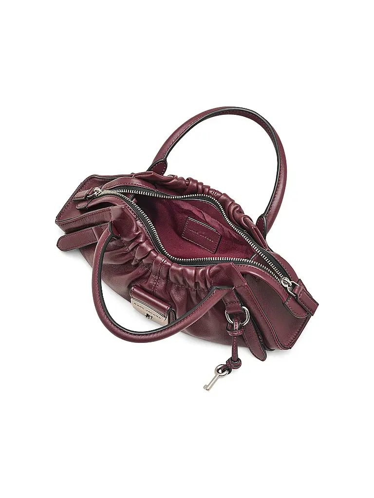 MARC JACOBS | Sac en cuir - Mini sac THE SMALL SATCHEL | Rouge foncé